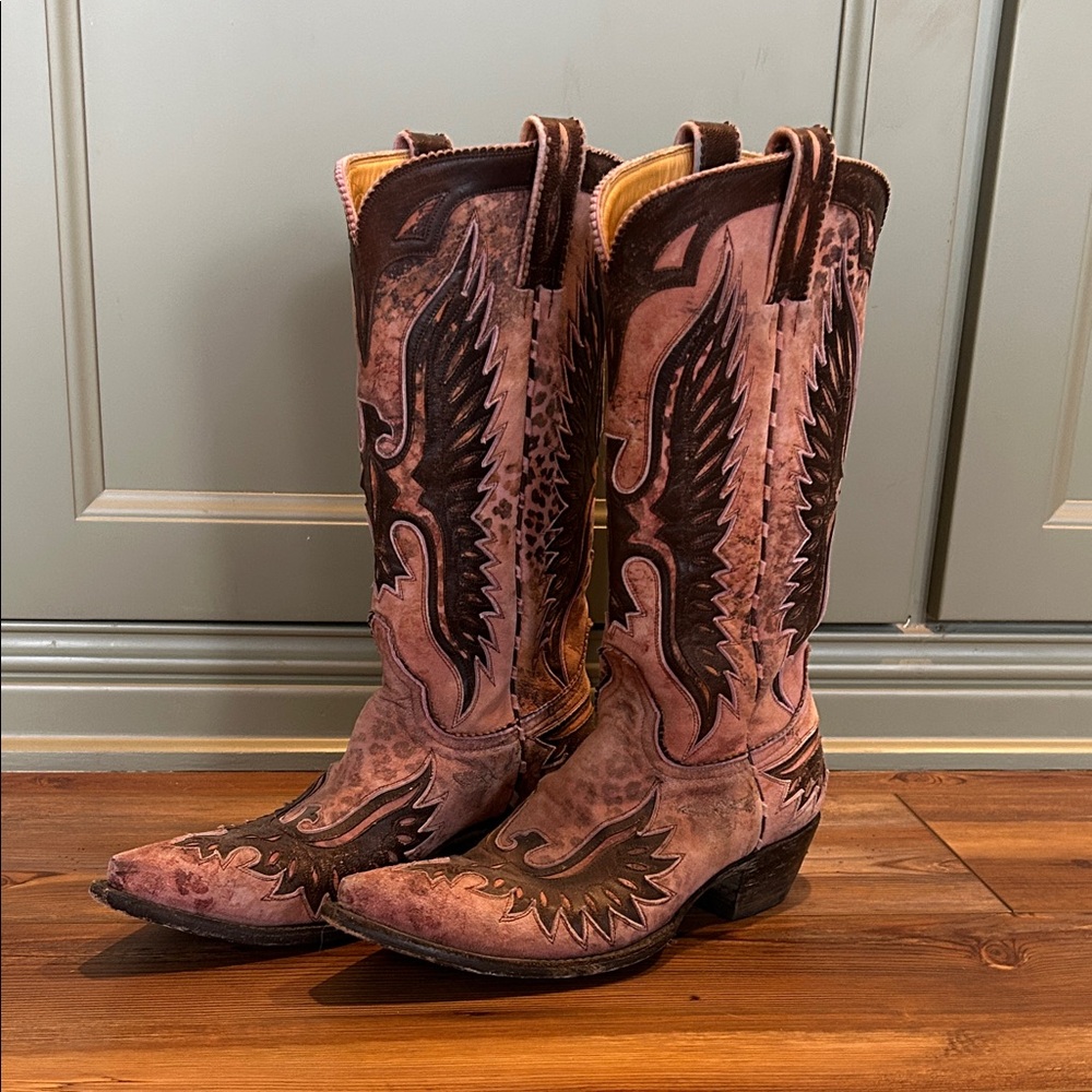 RARE Old Gringo Elvis Pink Eagle Boots